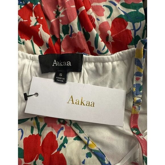 New! Aakaa Floral Sundress Sz S - Picture 5 of 6